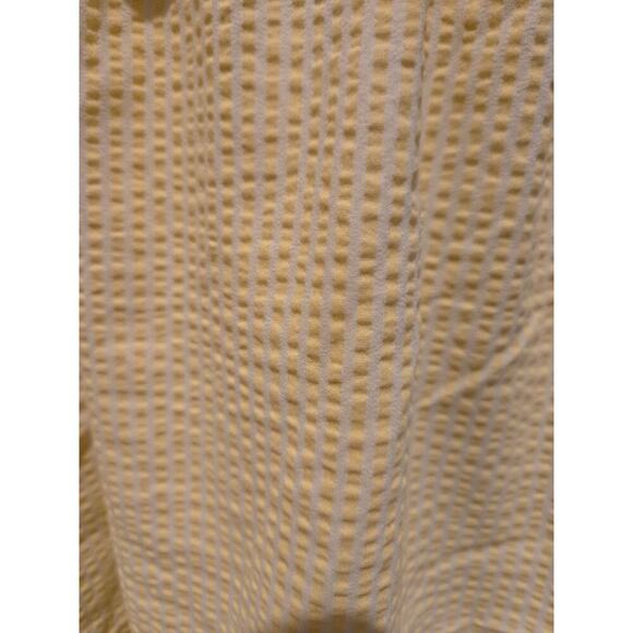 Koton Women's Yellow Striped Romper Dress Lemon Embroidery 10 Preppy Seersucker - Picture 6 of 12